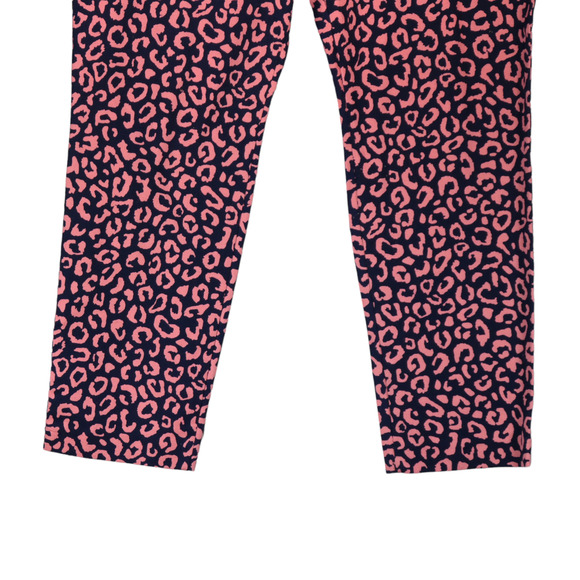 NEW Old Navy Pixie Ankle Pants Womens 16 Pink Blue Animal Print Cheetah Stretch - Picture 6 of 8